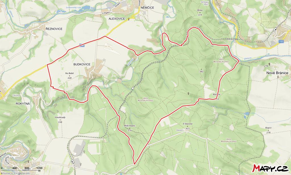 Budkovice mapa